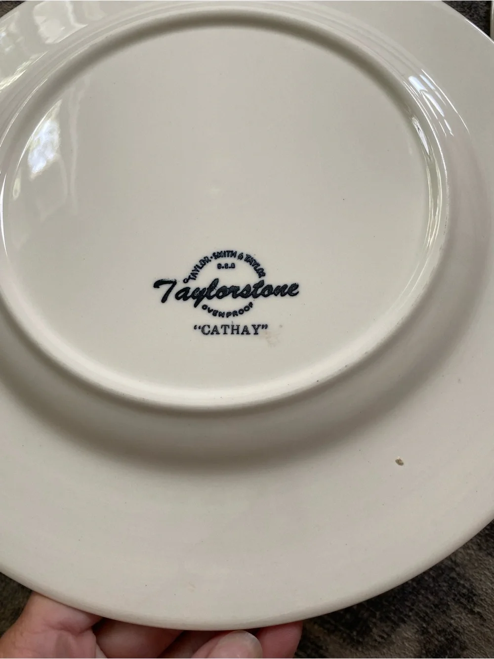 Taylorstone Cathay Atomic Starburst MCM Dinner Plates 10.5”. Vintage